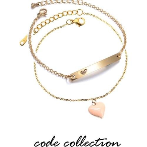 CODE COLLECTION Pink Bracelets