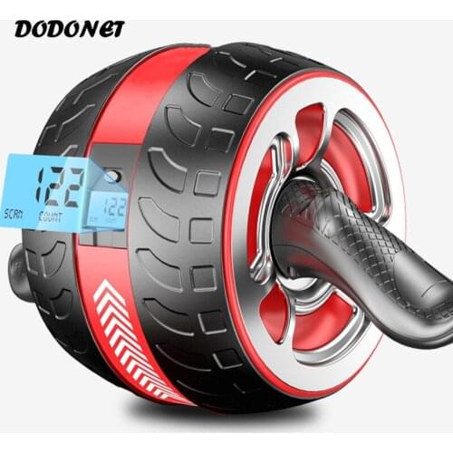 Home Fitness Device Abdominal Muscle Wheel Automatic Rebound Belt Counting Men