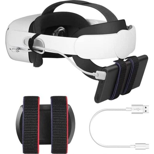 Powerbank Fixing Bracket For Oculus Quest 2 VR Accessories Adjustable Head Strap For Oculus Quest2 Headset Battery Fixing Holder