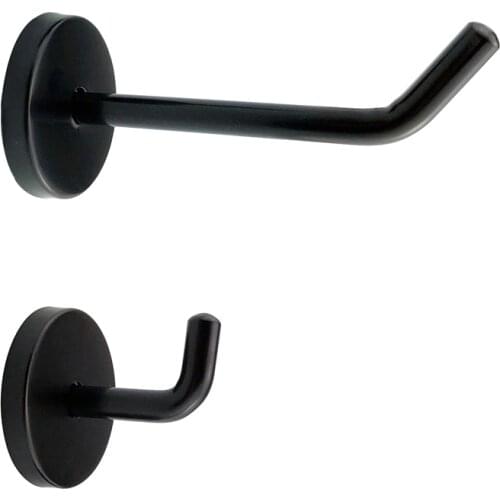 Stainless Steel Black Coat Clothes Hooks Hat Holder Rack Hook Wall Hanger Coat Hooks