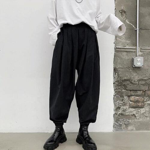 Leggings trendy cool casual pants breathable baggy pants spring summer mens dark personality