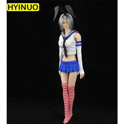 1/6 Scale Female Sexy Short Skirt Stockings Clothes Women Sailor Sexy Bunny Girl Clothing F 12" Action Figure Body Doll Toy