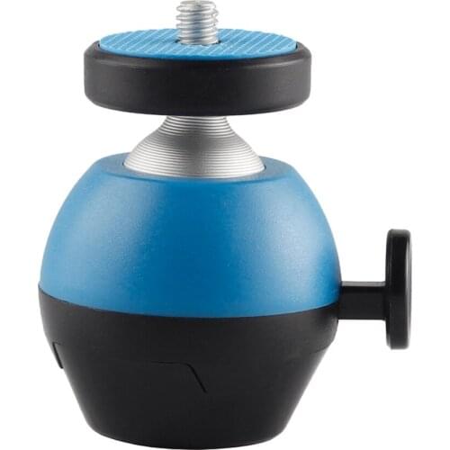 Ball Head Ballhead Tabletop Stand Aluminum Alloy Rotate For Cellphone DSLR Camera Photography Accessories Blue