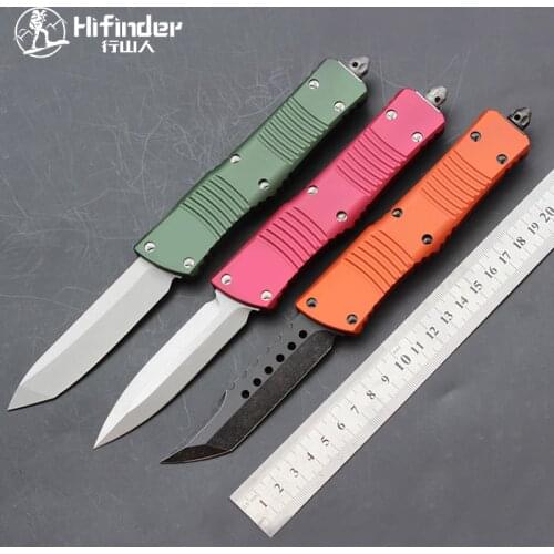 Hifinder new D2 blade aluminum handle mountaineering knife survival EDC camping hunting outdoor kitchen tool key, 4 styles