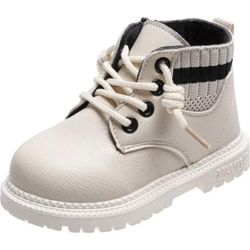 Autumn Spring Walk Toddler Baby Shoes For Kids Little Girls Boys Black Rome Martin Boots New 1 2 3 4 5 6 7 Years