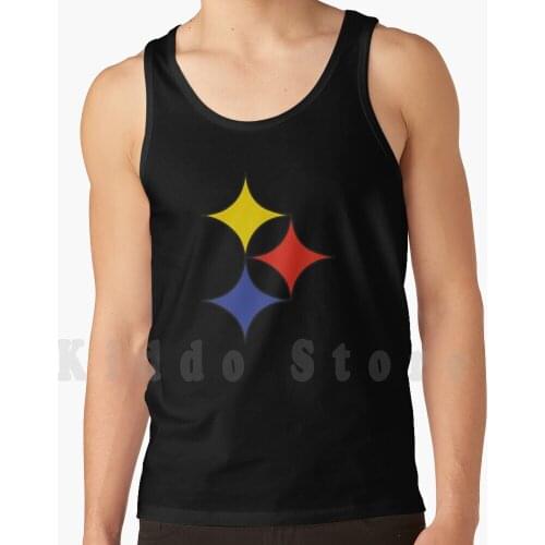 Pittsburgh Football tank tops vest 100% Cotton Football Pittsburgh Logo Sports Pennsylvania Baseball Steelers Hockey