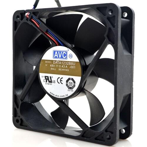 AVC DATA1232B8U DC 48V 0.43A 12CM 12032 industrial computer inverter cooling fan