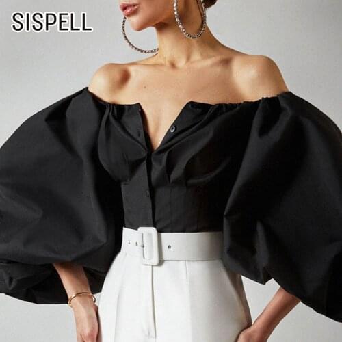 SISPELL Women's Ruffle Shirts