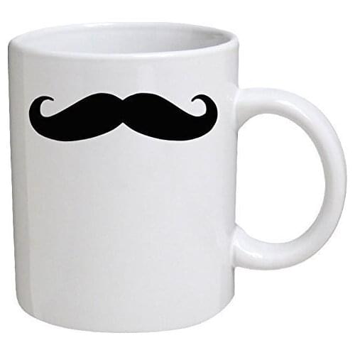 Funny Mug Moustache Mustache 11 OZ Coffee Mugs