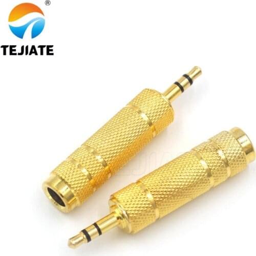 1PCS 3.5MM-male To 6.5MM-female Transfer Interface Electronic Organ Headset/Computer To Microphone Audio Adapter