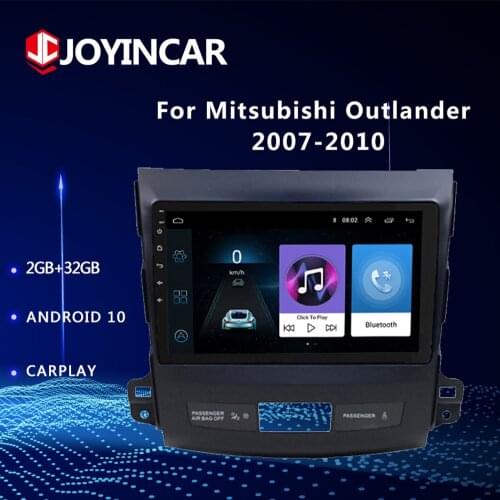 10.1" Android 10/9.1 2 Din Car Multimedia Stereo MP5 Player For Mitsubishi Outlander 2007 2008-2010 2011 Navigation GPS Radio