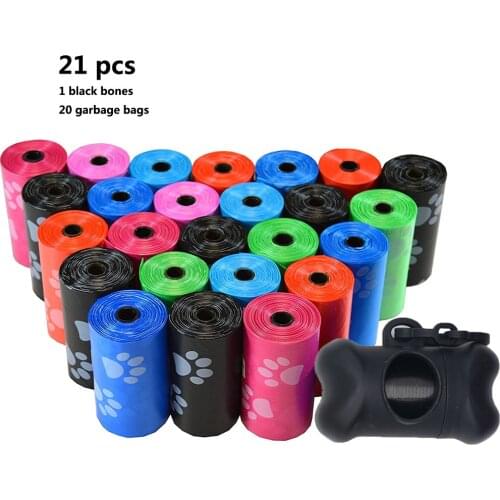 20 Roll Degradable Pet Waste Poop Bags Dog Cat Clean Up Refill Garbage Bag Bags Outdoor Home Clean Refill Garbage Bag