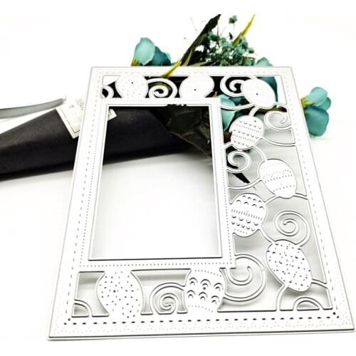 2021 New dies Frame Metal Cutting Dies christmas decoration Stencil Die Cut Scrapbooking DIY Craft Stamps metal dies cutter