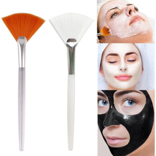 3pcs/set Fan Shaped Mask Brushes Foundation Powder Facial Cosmetic Makeup Brush Portable Mask Mud Brush Skin Care Beauty Tools