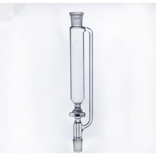 50ml 24/29 Joint Lab Pressure Equalizing Drop Funnel Column With Glass Stopcock