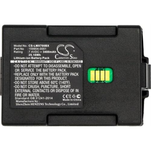 Cameron Sino 3400mAh battery for LXE MX7 159904-0001 163467-0001 BarCode, Scanner Battery