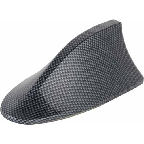 Newest Car Carbon Fiber Antennas Auto Radio Aerials Shark Fin Antenna Roof AM/FM Signal Aerila
