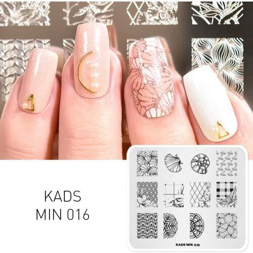 AriesLibra Flowers Nail Stamping Plates Template Design Nail Stamping Plate Nail Art Template Manicure Stamping Image Plate Tool