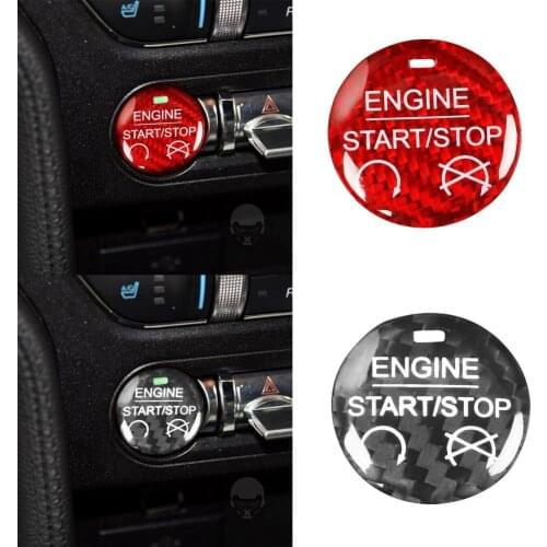Car Auto Engine Start Stop Button Sticker with Fragrance Tablet for Ford Mustang