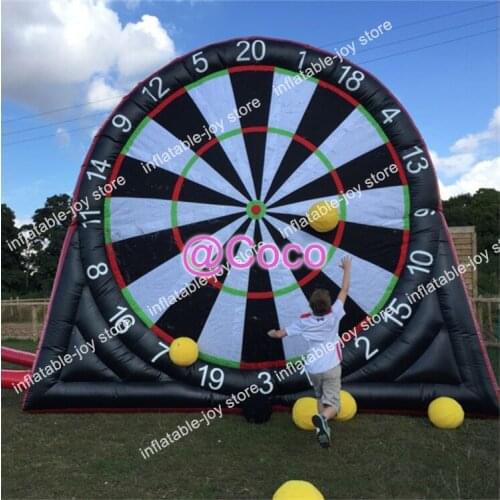 Free air ship to door!4m-13ft inflatable football dart board games, 2018 hot sale inflatable soccer dart board,single side board