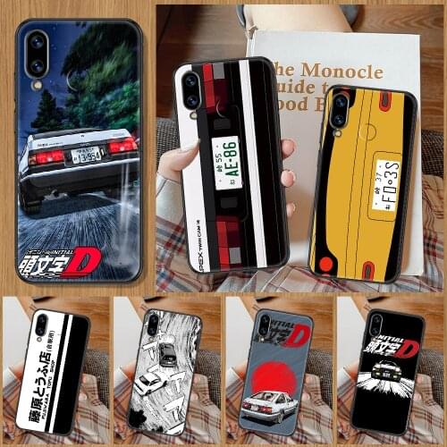 Initial D AE86 car Phone Case For Huawei Honor 6A 7A 7C 8A 8X 8 9 9X 10 10i 20 Lite Pro black pretty waterproof trend bumper