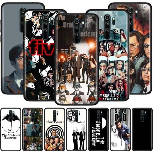 Five The Umbrella Academy Case for Xiaomi Redmi Note 9S 8T 8 9 9A 9C 7 K30 Pro Zoom 8A 7A 6 Black Silicone Phone Cover Sac
