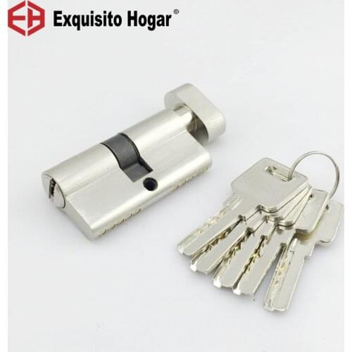 Wooden Door Fitting Door Locks 60 30-30 mm Security Copper Cylinder Interior Room Handle 5 pcs Brass Key Locking