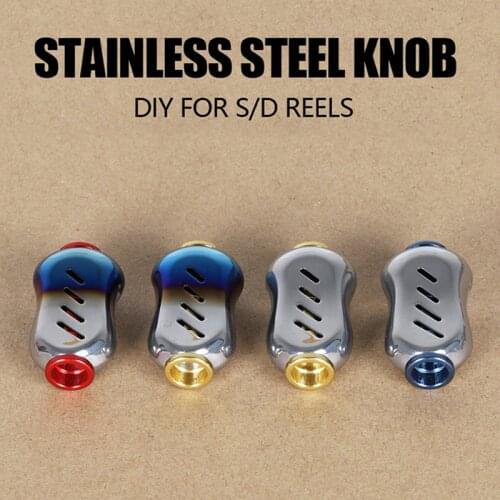 DIY Fishing Reel Handle Knob All-Metal Stainless Steel SAL99