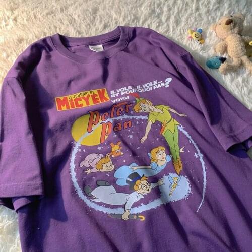 Hip Hop Streetwear Funny Cartoon Graphic T Shirts Women Kawaii T-shirt Harajuku Fashion 2021Summer Tops Plus Size Mujer Korean