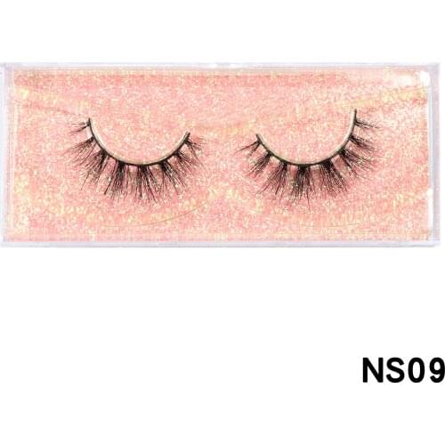 HEYME Eyelashes 50 Pairs/Lot 3D Mink Lashes Dramatic Soft Wispy Volume Handmade False Eyelash Reusable Cross Eyelash Wholesale