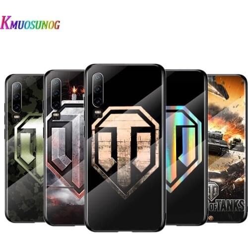 Game World Tanks For Huawei P40 P30 P20 P10 Pro Plus Lite 5G 2019 Tempered Glass Cover Shell Luxury Phone Case