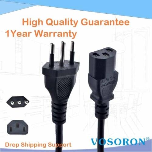 Italy General Power cord,Italy to C13 Power supply cables,IMQ Power cables,110~250VAC 10~15A,1.5m