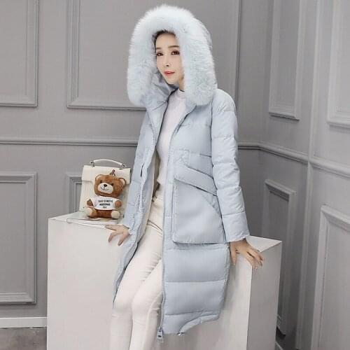 2019 Rushed Lycra No Zipper Bat Sleeved Girls Long Fund Winter New Overknee Easy Even Hat Clothes Loose Coat Heavy Seta Lead