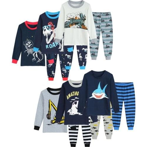 Menoea 2021 Children Sleepwear Baby pajamas Sets Boys Girls Animal Pyjamas Pijamas Cotton Nightwear Clothes Kids Clothing Suits