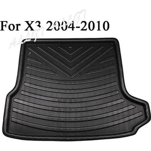 Cargo Liner Rear Trunk Floor Mat for BMW X3 (E83) 2004 2005 2006 2007 2008 2009 2010 Black
