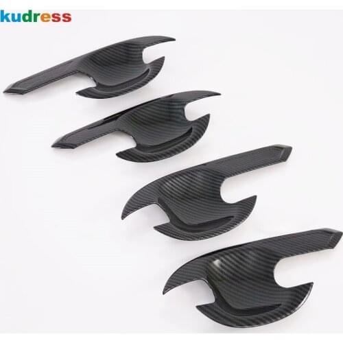 For Toyota Rush 2018 2019 2020 Exterior Accessories Carbon Fiber Door Handle Bowl Cover Trim Garnish Bezel Styling