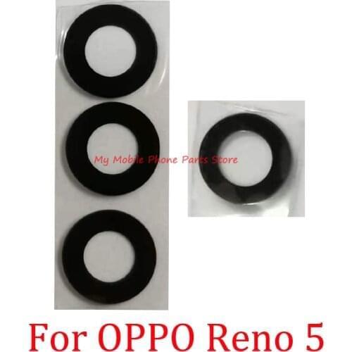 1 Set Rear Camera Lens For Oppo Reno 5 Reno5 Back Camera Glass Lens Cover With Glue Sticker Replacement Parts