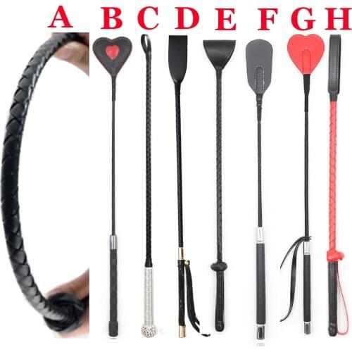 BDSM Bondage Spanking Whip With Sword Handle Lash, Leather Flogger Horse Paddle, Adult Sex Toys