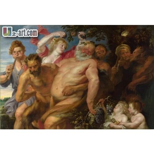 Canvas Prints (Drunken Silenus Supported by Satyrs) Free shipping home decoration monder art picture reproduction 13-Zjyh-(47)