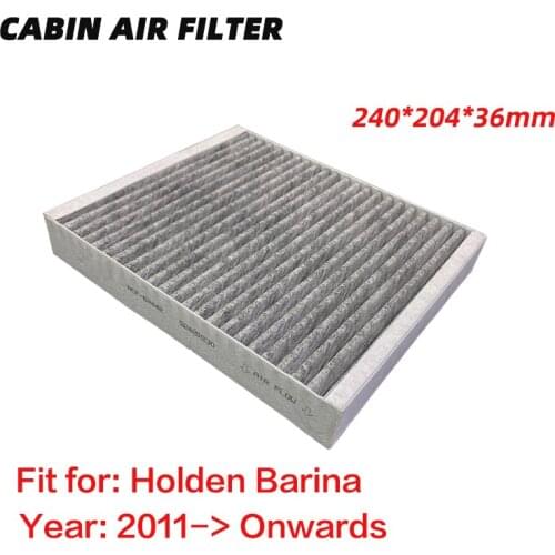 Cabin Air Filter for Holden Barina (2011-Onwards) Activated High Carbon Pollen Air Filters Better than original 1pc