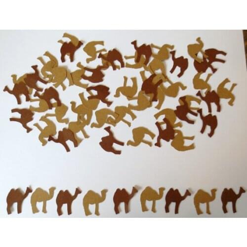 Hump Day or Camel Die Cut Confetti wedding birthday bridal baby shower party Table decor scrapbooking favors