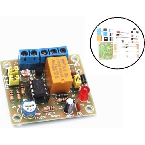 Diy Kit Light-Operated Switch Light Control On/Off Switching Module Photosensitive Electronic Suit DC 5-6V Funny