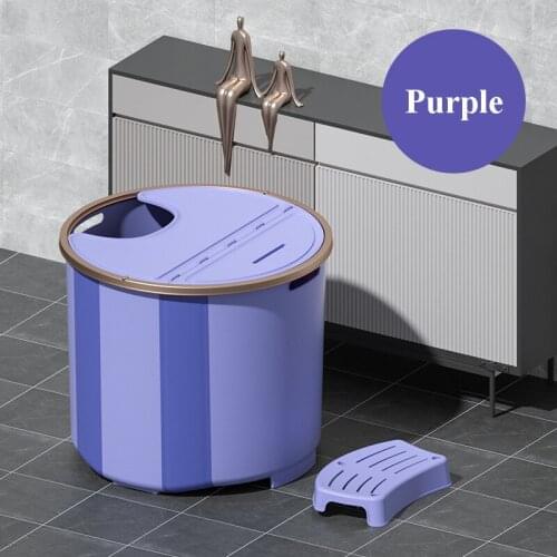 Bath Sauna Adult Folding Bathtub Bath Barrel Household Large Tub Bath Barrel Thickened Baby Bath Tub Full Body Hot Tub Baby Swim
