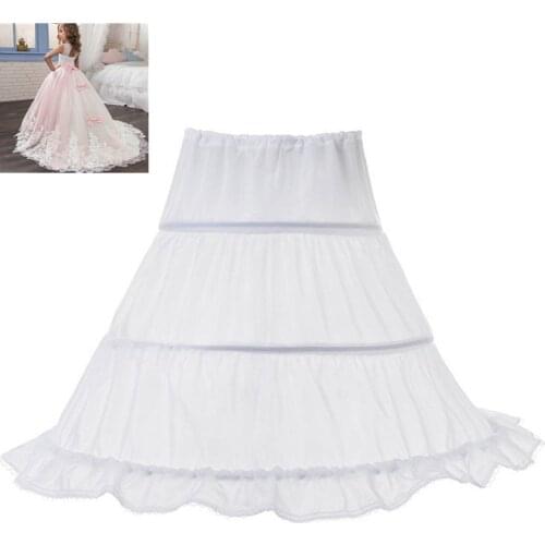 Baby Girls Tutu Skirts Flower Girl Petticoat 3 Hoops Children Girl Skirts Princess Tulle Party Underskirt Skirts Kids Costume