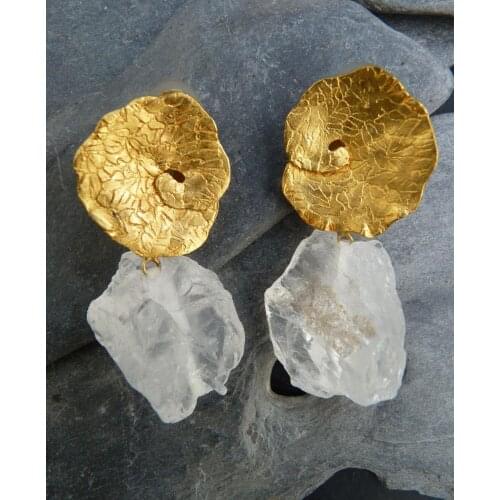 2020 New Bohemian Irregular Gold Dangle Earrings for Women Indian Tribal Jewelry Wedding Fashion Statement Brincos Accessories