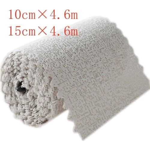 1 Roll 15cm*4.6m Medical Plasters Bandage Quick-Drying Gypsum Splint Gauze First Aid POP Bandage for Fracture Fixation