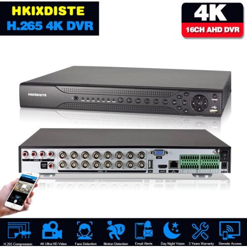 16CH 4K 8MP 5MP Hybrid AHD DVR Human Motion Detection CCTV Video Surveillance Recorder 16 Channel DVR Security Camera System
