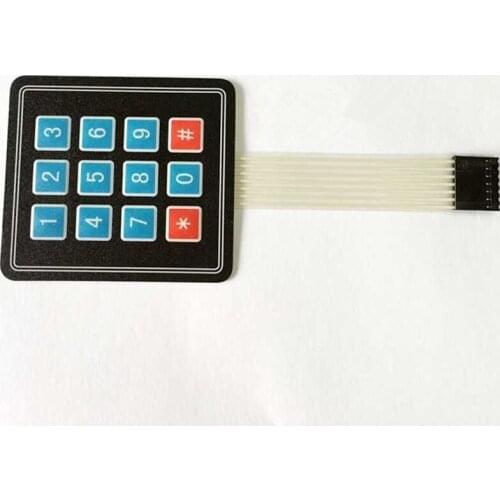 2Pcs 3*4 Matrix Keypad Membrane Switch MCU Expansion Keyboard Control Panel For Arduino