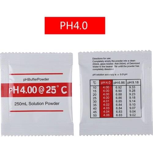 30Pcs PH Powder Solution Buffer Calibration Sachet PH4.00/ PH6.86