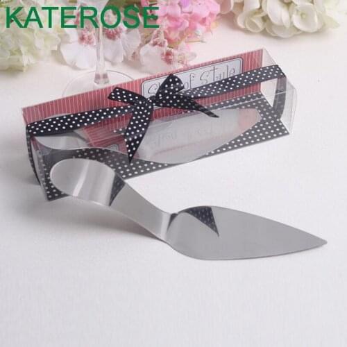 6PCS Stainless Steel Cake Server High Heel Cake Shovel Wedding&Bridal Shower Favors Party Giveaways For Guest